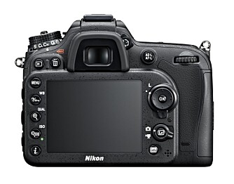 STOR: Nikon D7100 byr på en stor 3,2 tommer skjerm med VGA-oppløsning. Knappene bakpå er praktisk plassert.