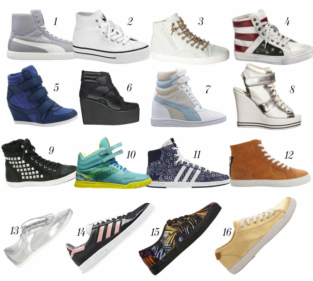 SNEAKERS: Fine sneakers er en hverdagshelt, og kan fint kombineres med kjole, bukse og skjørt. SNEAKERS: Fine sneakers er en hverdagshelt, og kan fint kombineres med kjole, bukse og skjørt.