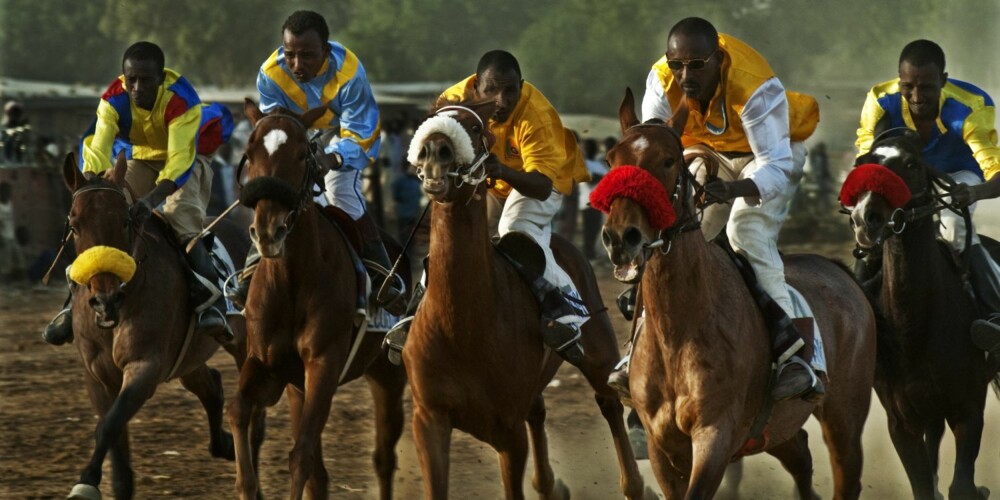 I Tsjad er befolkningen oppvokst med nærhet til hester. De rir fra de er små. Jockeyene kan sitt fag.