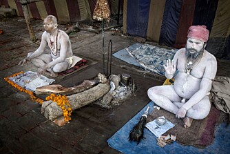 Selvsagt finner du sadhuer her også. Disse hellige hindumennene (og noen få kvinner) sitter gjerne innrullet i aske og tilbyr forbipasserende velsignelse mot en liten slant.