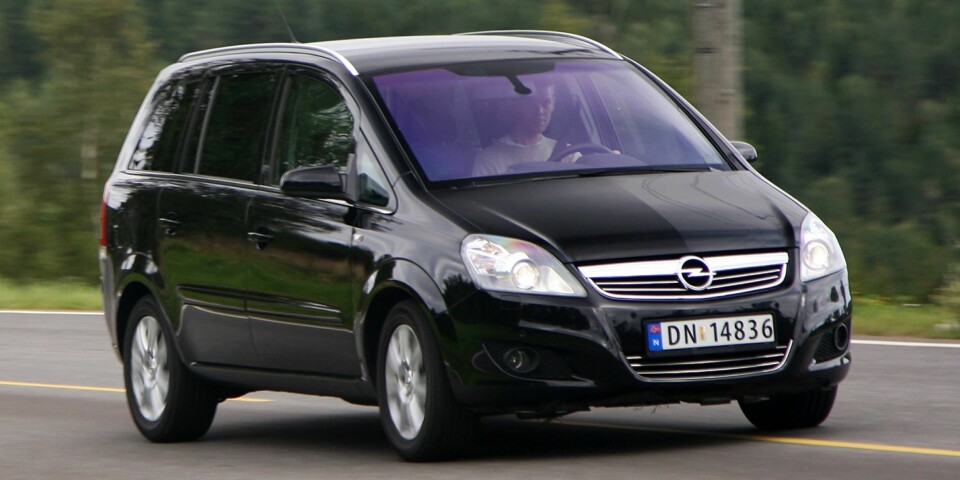 FLEKSIBEL: Opel Zafira. FOTO: Hm Arkiv