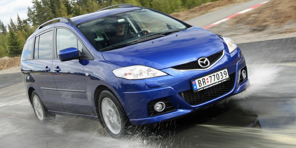 SKYVEDØRER: Mazda5. FOTO: HM Arkiv