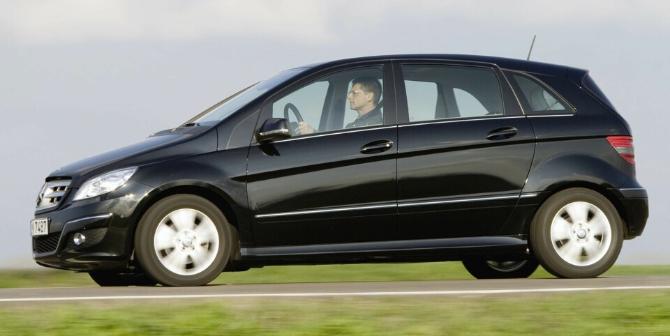 KOMFORT: Mercedes B-klasse. FOTO: Produsent