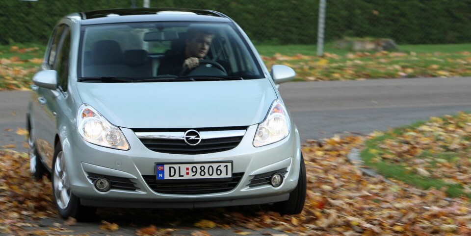 GODT UTVALG: Opel Corsa. FOTO: Egil Nordlien, HM Foto