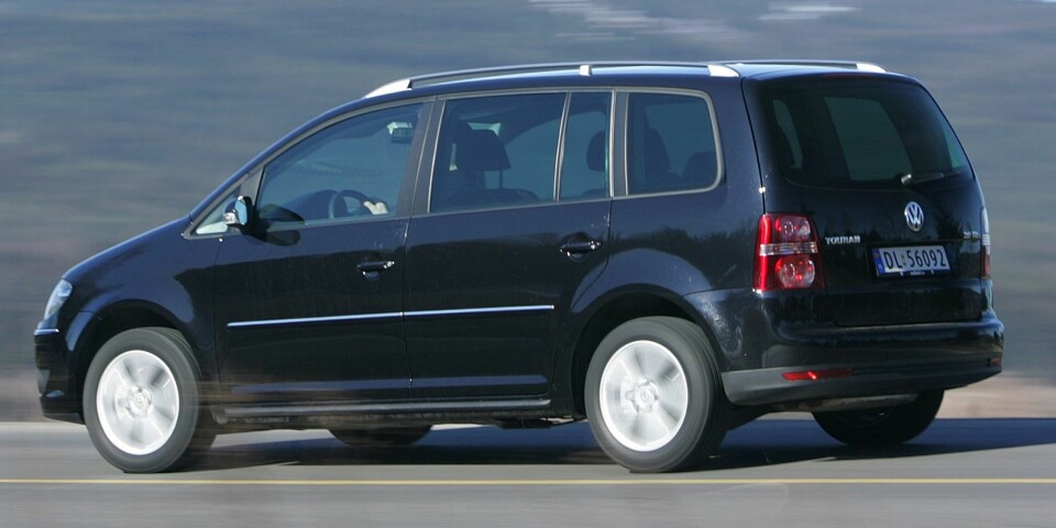 SUPER FAMILIEBIL: VW Touran. FOTO: Egil Nordlien, HM Foto