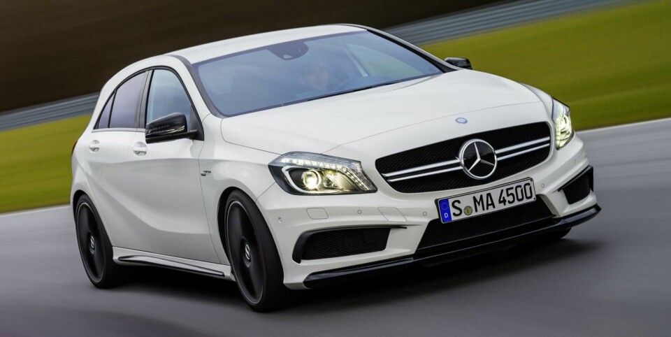 AMG: Mercedes A 45 AMG kommer til Norge i august. FOTO: Daimler AG