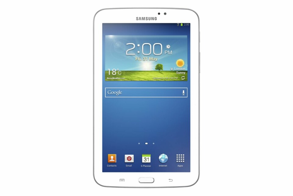 GALAXY TAB3 7.0: Det minste nettbrettet i Galaxy-serien blir den 7 tommer store Galaxy Tab3 7.0.