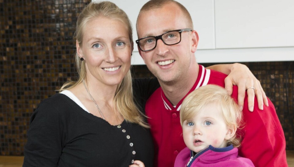 OSLO, 2013-5-14; Gunnar Greve Pettersen og kona Helene Ree Greve sammen med datteren Ronja er i ferd med å selge leiligheten på Grünerløkka.