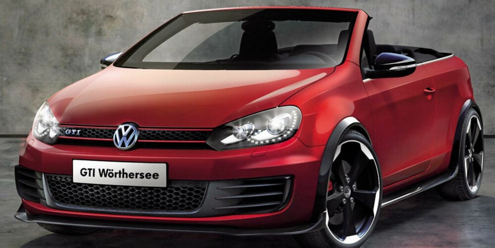 REALISERES: GTI-kabrioleten er nærmest en realisering av denne spesialversjonen som Volkswagen har vist frem før.