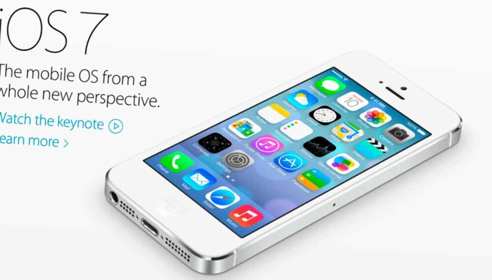 iOS 7: I kveld lanserte Apple iOS 7. Nyhetene her vil også dukke opp i nye iPhone til høsten - enten den vil hete iPhone 5S eller iPhone 6.