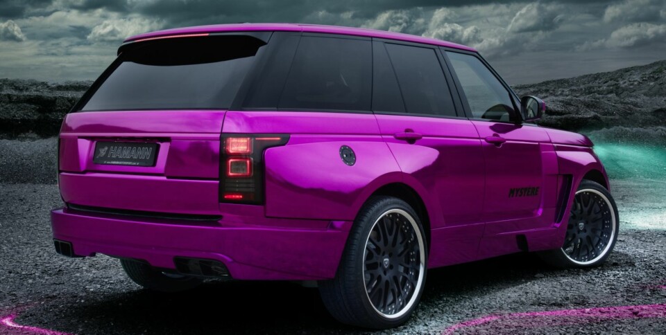 KAN SES: Mystére senket 40 mm og utstyrt med 23-tommers felger og 305/30/23-dekk. FOTO: Hamann Motorsport