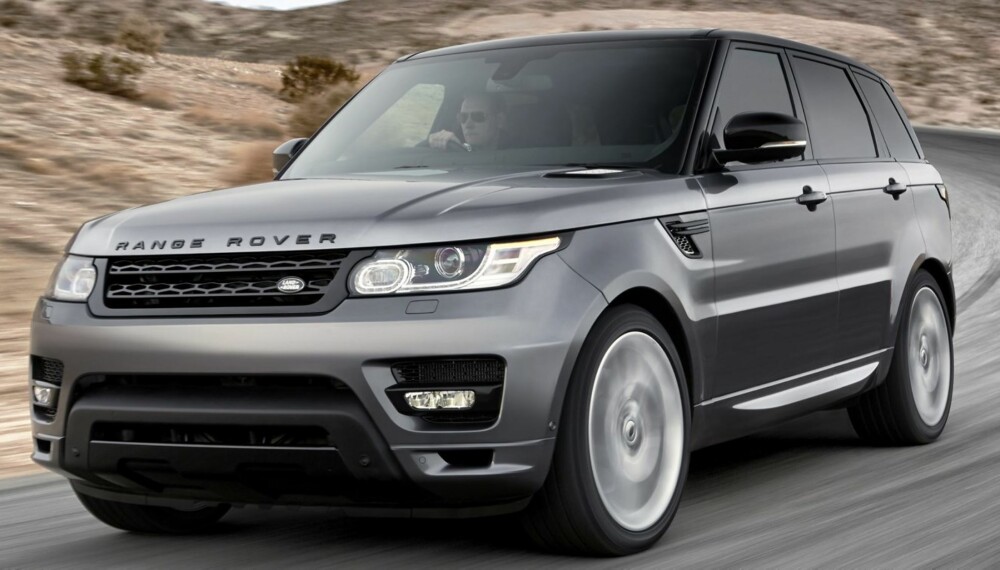 SPORTSLIG: Range Rover Sport er raskere og kvikkere enn flaggskipet Range Rover. Den er inntil 420 kg lettere enn forgjengeren, og det bidrar til lavere pris. FOTO: Land Rover