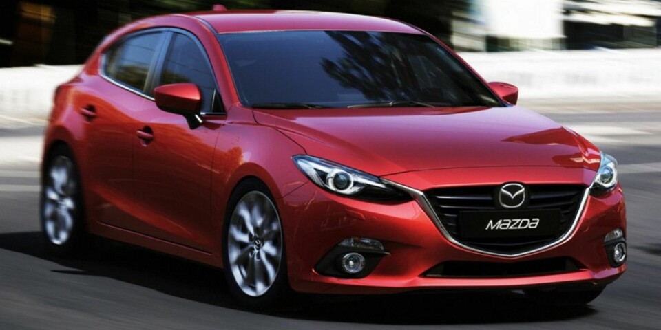 LEKKET PÅ NETT: Her er nye Mazda3. FOTO: Mazda