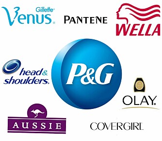 PROCTER & GAMBLE: En av gigantene i kosmetikkbransjen. Kanskje ikke P&G er like kjent for alle, men du har garantert sett en del av merkevarene de eier.