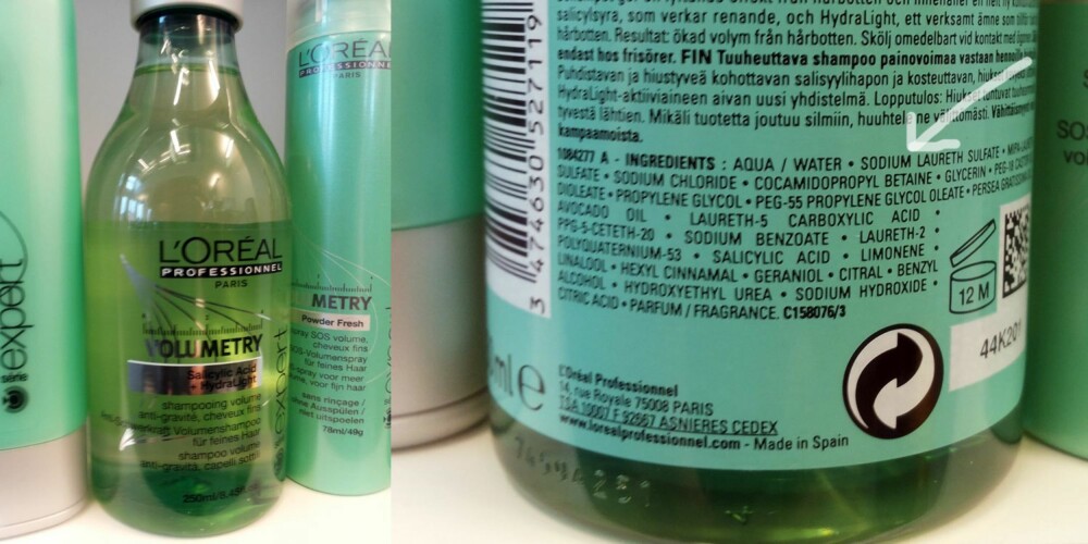 SILIKONFRI: L'Oréal Professionel er forbeholdt salonger, og denne nye sjampoen kalt Volumetry. Her vaskes også håret rent med sodium laureth sulfate, men ingen omstridte silikoner i sikte.