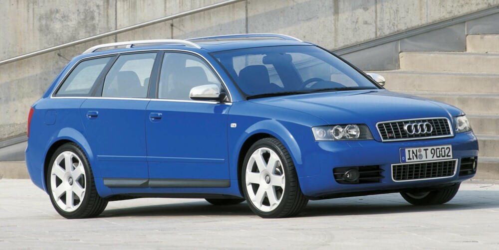 LITE UTVALG: Audi A4 fra 2002-2005 er en god bruktbil, ifølge Dekra, men utvalget kan være lite. FOTO: Audi