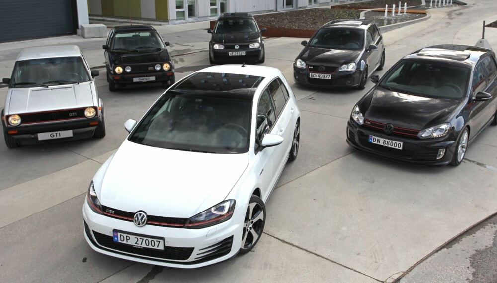 ARVEREKKA: Syvende generasjon Golf GTI er her. Den har mye bra å slekte på. FOTO: Petter Handeland ARVEREKKA: Syvende generasjon Golf GTI er her. Den har mye bra å slekte på. FOTO: Petter Handeland
