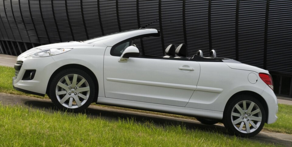 PÅ SNITTET: Peugeot 207 CC har noe høyere feilprosent på motor enn snittet. FOTO: P Sautelet