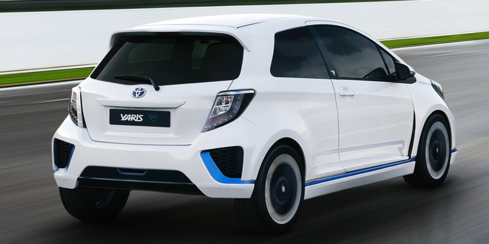 VISES SNART: På årets Frankfurt-utstilling får Yaris Hybrid-R concept sin verdenspremiere. FOTO: Toyota