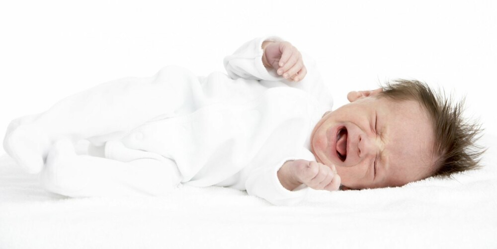 HJERTESKJÆRENDE: Selv om gråt er vondt og slitsomt, er det helt vanlig at babyen har gråteanfall.