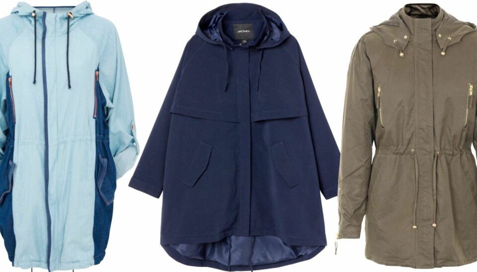 JAKKER: De fineste jakkene til høsten (spesielt i overgangen sommer til høst) er i butikk nå! Den lyseblå til venstre er fra Asos, kr 510. Mørkblå i midten er fra Monki, kr 500. Den til høyre er fra Warehouse, kr 325.