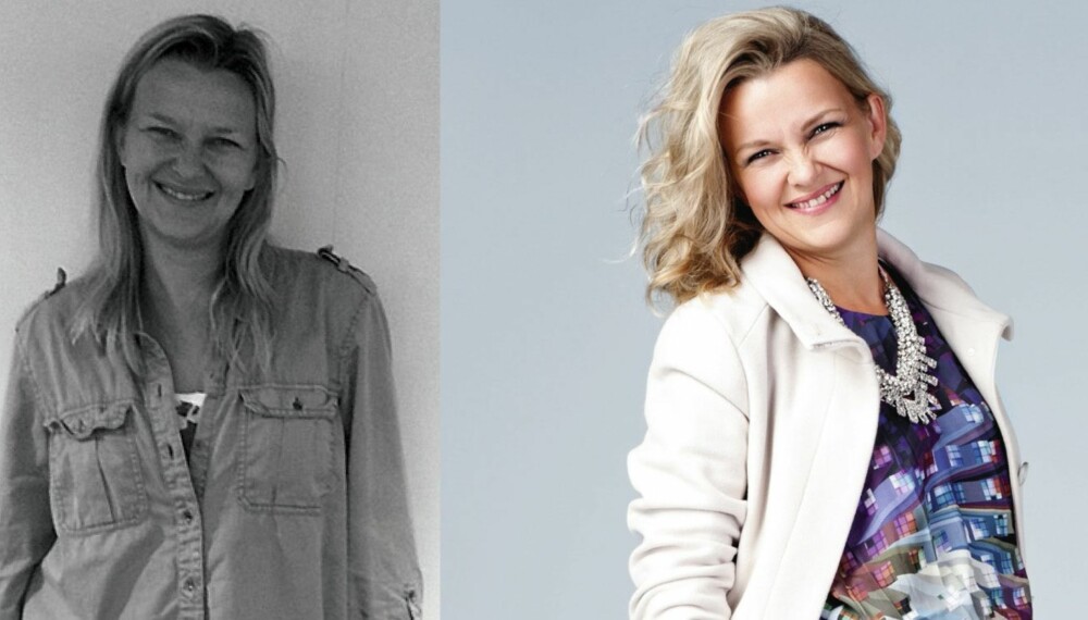 FØR OG ETTER: Til venstre: Slik så Hilde-Gunn ut før makeoveren. Til høyre: Slik ble resultatet - for en forandring!