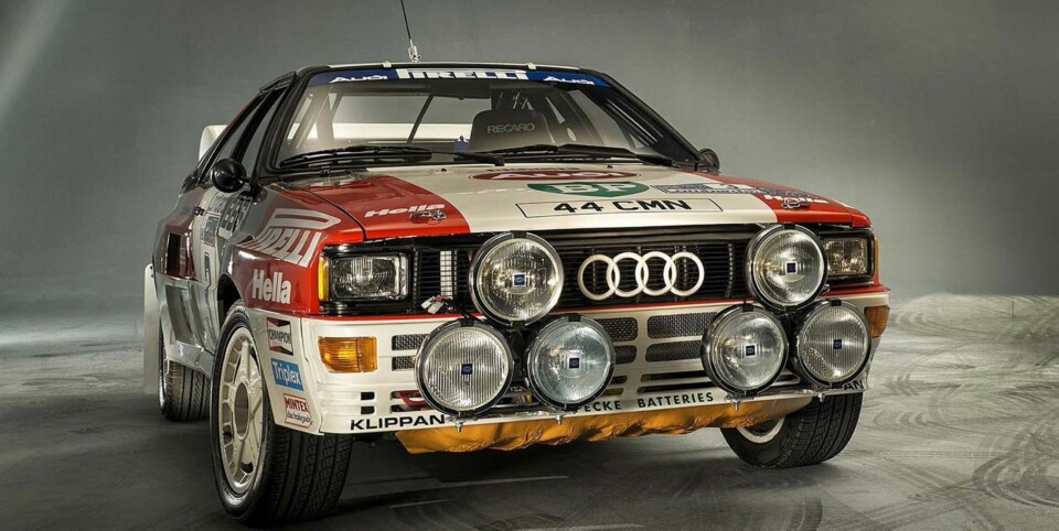 VANT: Audi Rally Quattro A2 som vant British RAC Rally i 1983. FOTO: Audi