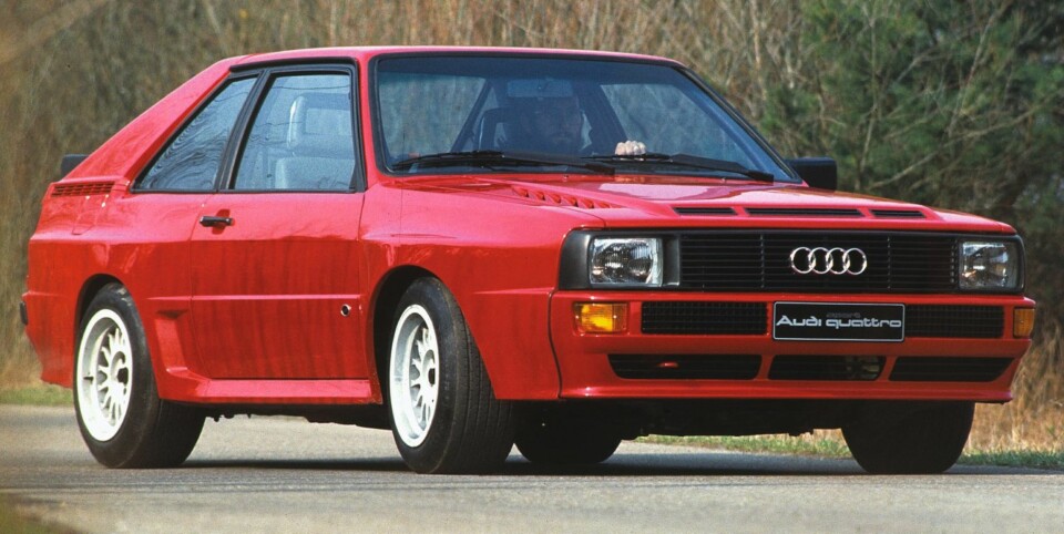 MERKEVARE: Audi Quattro. FOTO: Audi