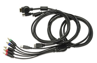 MEDFØLGER: USB og analoge kabler følger med i boksen. HDMI-kabler må du derimot skaffe selv.