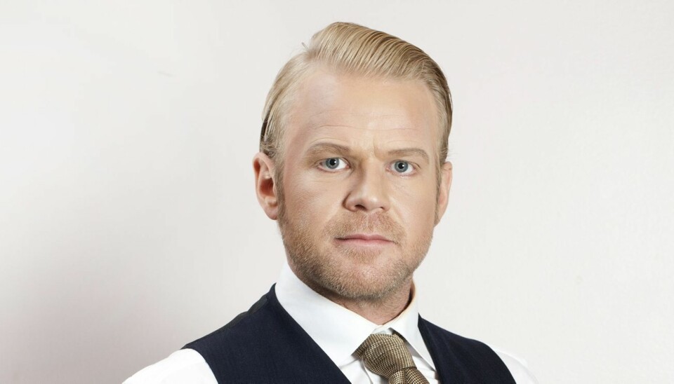 SLANK: Anders Baasmo Christiansen ser ut som en ordentlig kjekkas
i rollen som Oliver Warbucks i «Annie»-stykket.