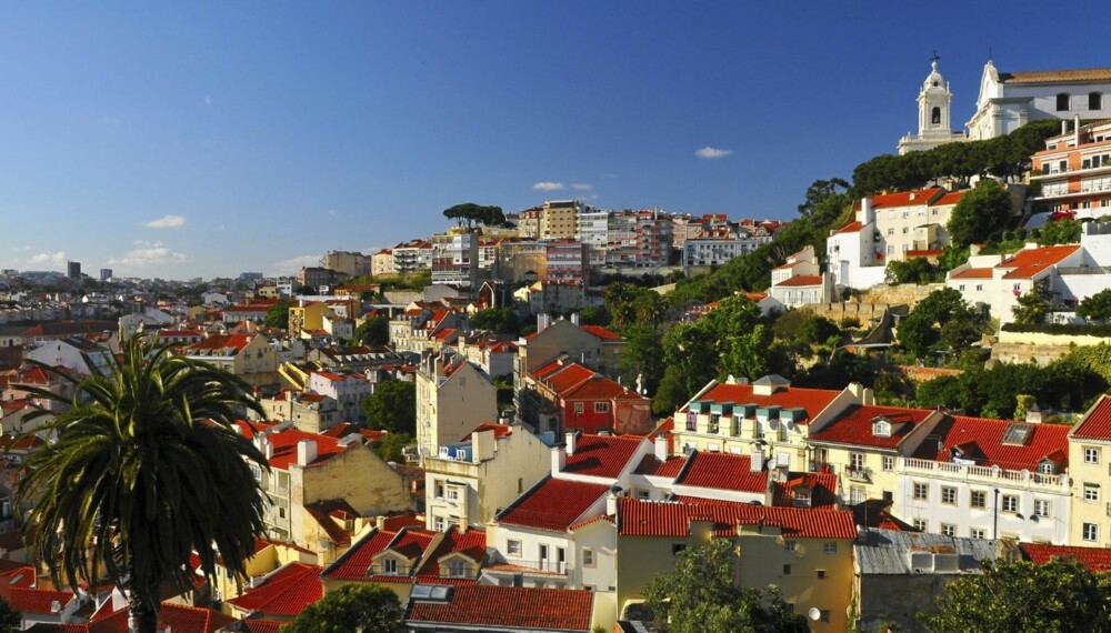 Stunning view on Lisbon city.