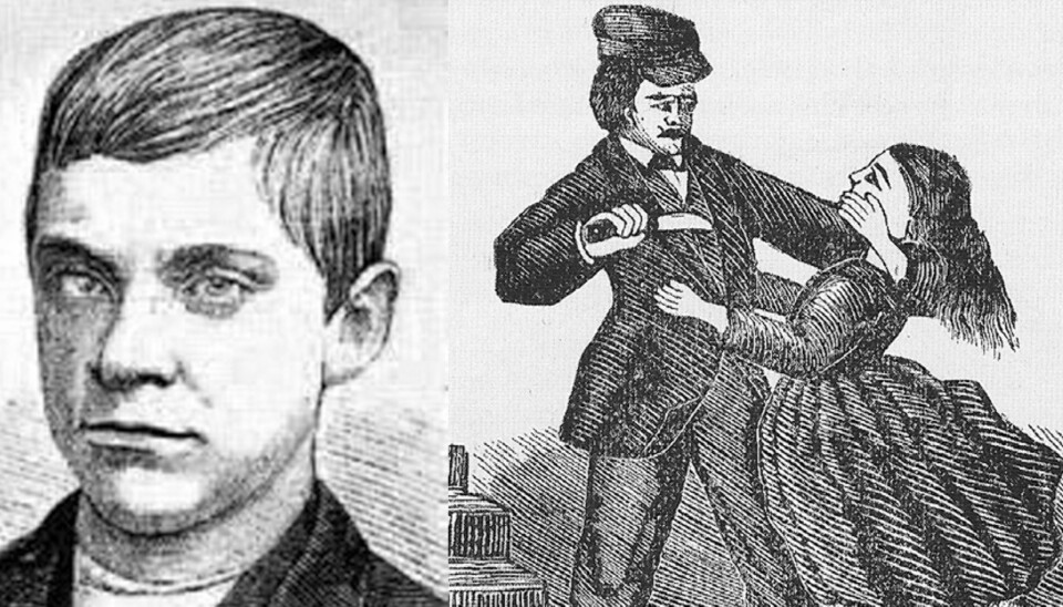 Det høyre øyet var nesten helt hvitt og ga gutten et nærmest demonisk utseende. En tegning ble laget av hvordan Jesse skar strupen over på ti år gamle Katie i en kjeller.