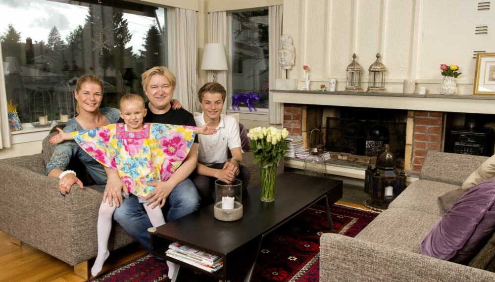 Moderne familie: Trine og Jørn fikk datteren Milla i 2007. Trine har sønnen Kristoffer fra et tidligere forhold.