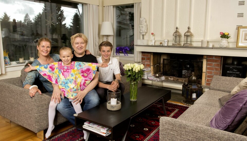 Moderne familie: Trine og Jørn fikk datteren Milla i 2007. Trine har sønnen Kristoffer fra et tidligere forhold.