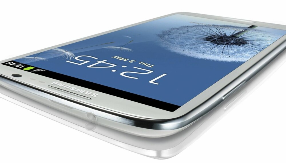 STOR: Galaxy S III har en skjerm på 4,8 tommer. Likevel er mobilen ikke veldig mye større enn forgjengeren på 4.3 tommer på grunn av smalere rammer rundt skjermen.