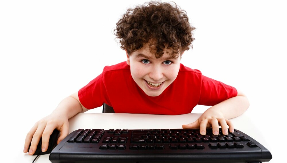 BARN OG PC: Barn kan ha mye glede av å bruke PC-en din. Det krever bare litt tilrettelegging.
