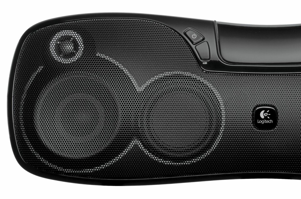 GOD LYD: Logitech S715i imponerer ikke med sitt design, men med god lyd.