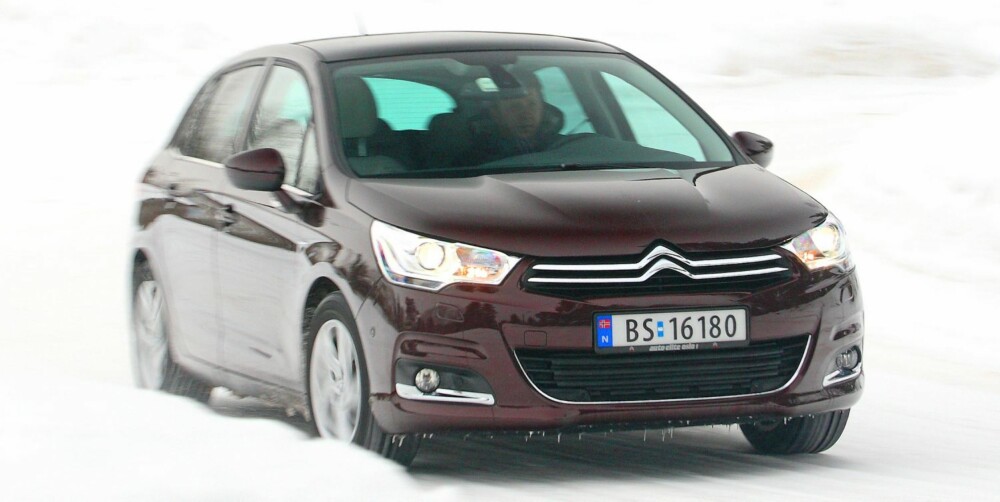 RASKEST: Ingen av bilene i testen blir raskere varm enn Citroën C4. Foto: Egil Nordlien, HM Foto.