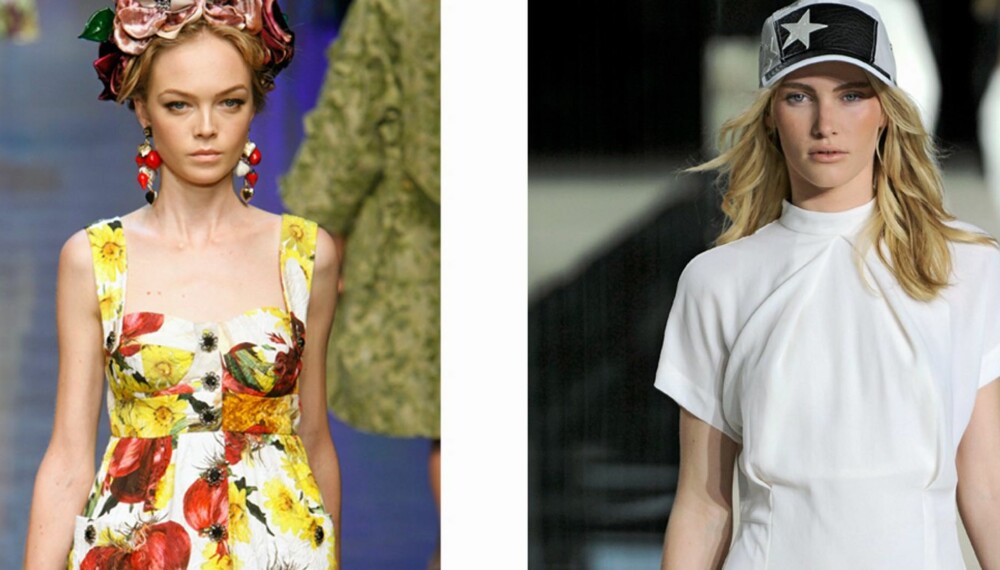 MAKSIMALIST ELLER MINIMALIST: Blomstrete fra Dolce & Gabbana, eller rent og hvitt fra Acne. Hva liker du best? Her får du shopping og stylingtips.