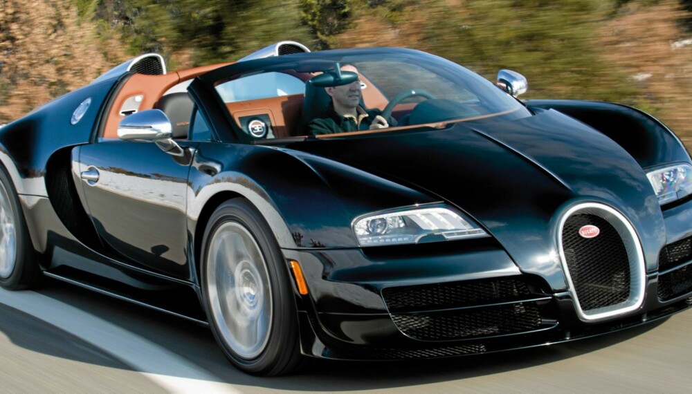 RASK: Bugatti Grand Sport Vitesse er verdens raskeste takløse bil med skilter. RASK: Bugatti Grand Sport Vitesse er verdens raskeste takløse bil med skilter.