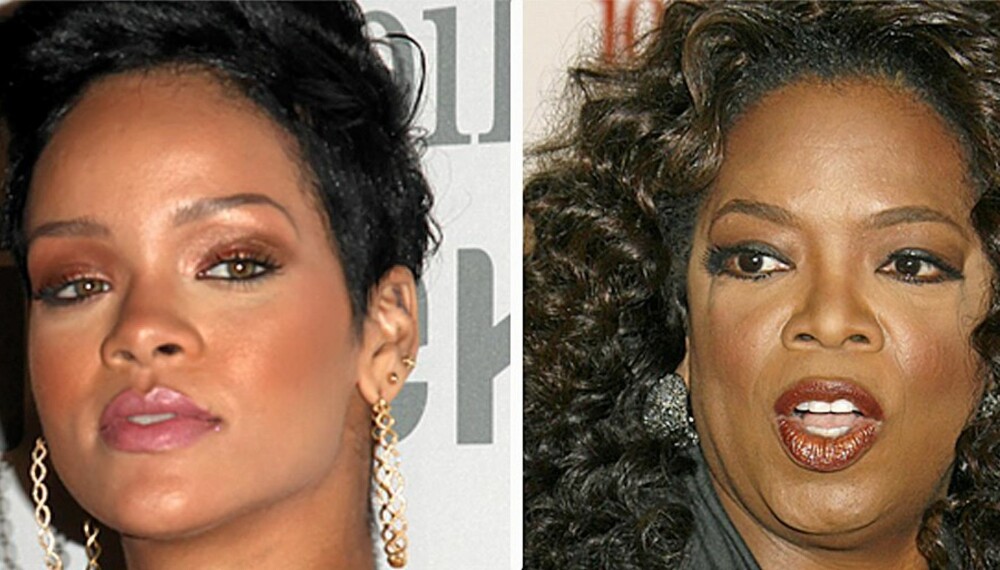 FOR DØVE ØRER: Oprah Winfrey (t.h.) advarer Rihanna mot å gå tilbake til Chris Brown. - Har han slått deg én gang, vil han slå deg igjen, sier TV-kjendisen. Rihanna vil derimot bestemme selv.