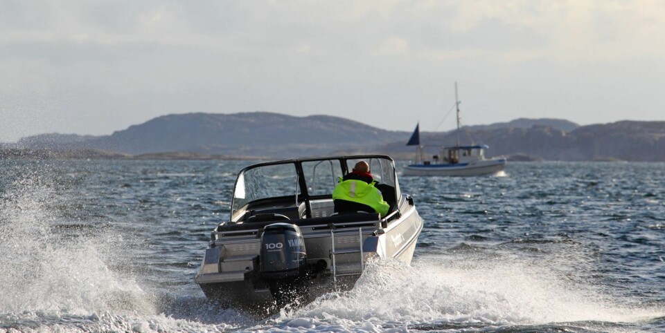 ROBUST: Buster XL er en robust og sjøsterk konsollbåt i 6 meters-klassen.