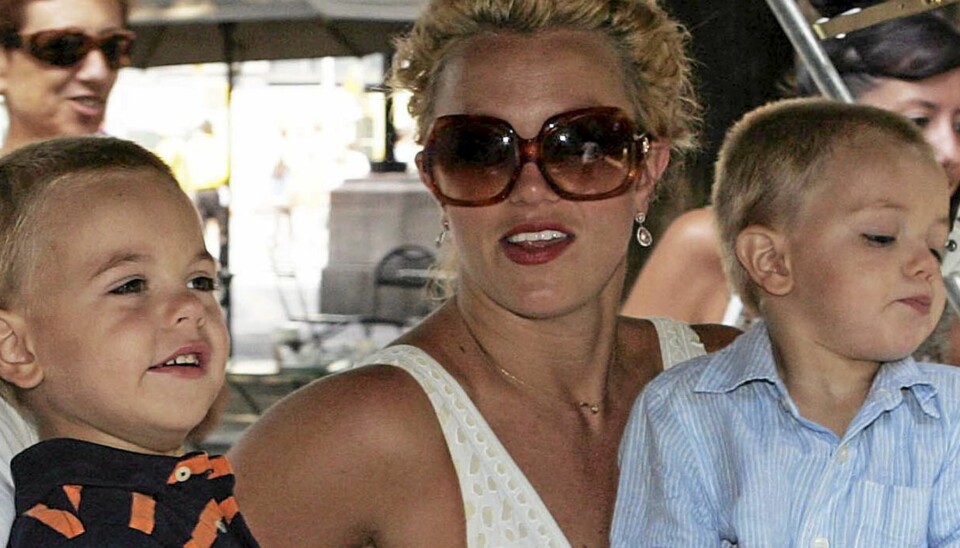 ELSKER SØNNENE: Britney Spears setter sønnene sine over alt, Sean Preston og Jayden James. Kanskje vil hun prøve å få en datter, Baby B?