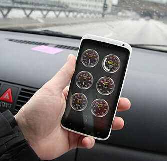 VISER DATA: Appen Torque kan vise deg en rekke sanntidsdata mens du kjører.