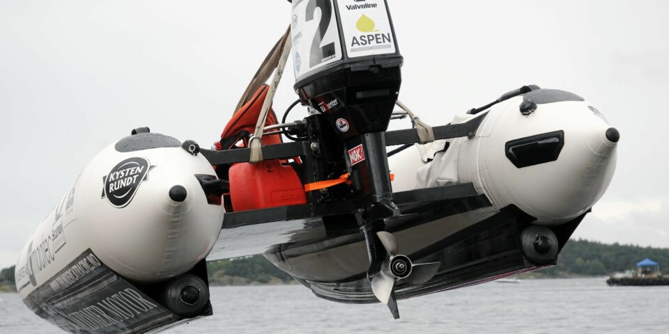 OFFSHORE. Stålpropellen er beregnet for rundbane. I racing kan det brukes ulike type propell avhengig av om det skal kjøres rundbane, surf eller langdistanse. FOTO: Arne Otto Iversen