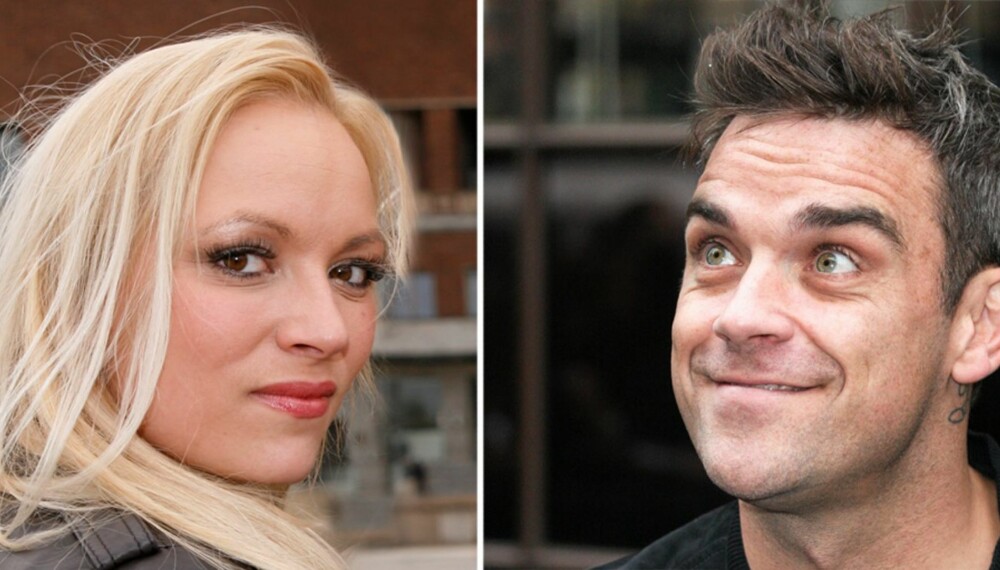 ROBBIE HVEM?: Michelle Holm møtte superstjernen Robbie Williams, men kjente ham ikke igjen,