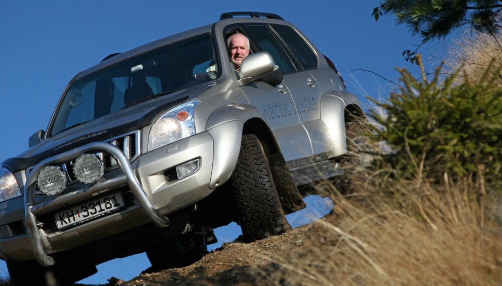 KOMMER FREM: Arctic Truck-preppet Toyota Land Cruiser. Foto: Egil Nordlien, HM Foto KOMMER FREM: Arctic Truck-preppet Toyota Land Cruiser. Foto: Egil Nordlien, HM Foto