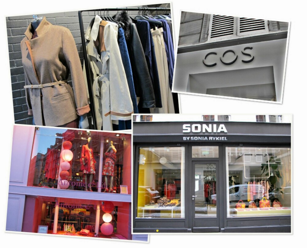 SHOPPING I PARIS: Cos og Sonia Rykiel finner du i St. Germain. Det er bare å godsnakke med Visa og go mad shopping!