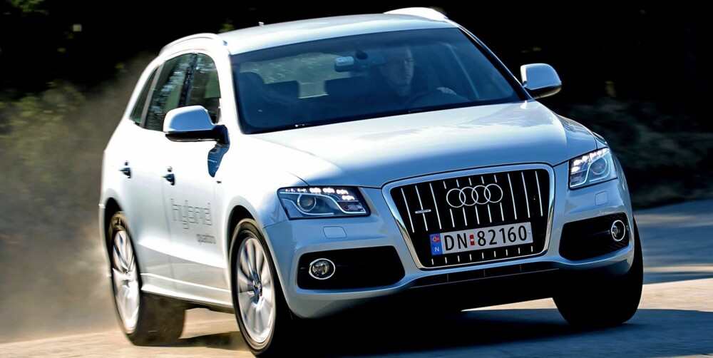 KRAFTPAKKE: Audi Q5 Hybrid er mer ytelses- enn miljøorientert. FOTO: Terje Bjørnsen