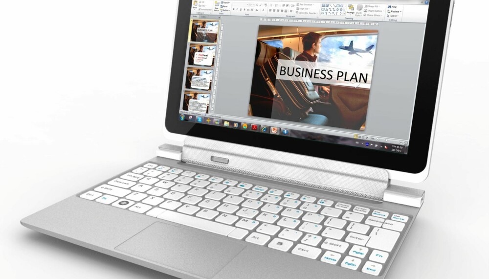HYBRID: Acer Iconia W510 kan dokkes på et tastatur og dermed bli en fullverdig bærbar PC.